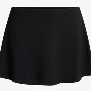 SKIMS Black Smooth Lounge Mini Skirt